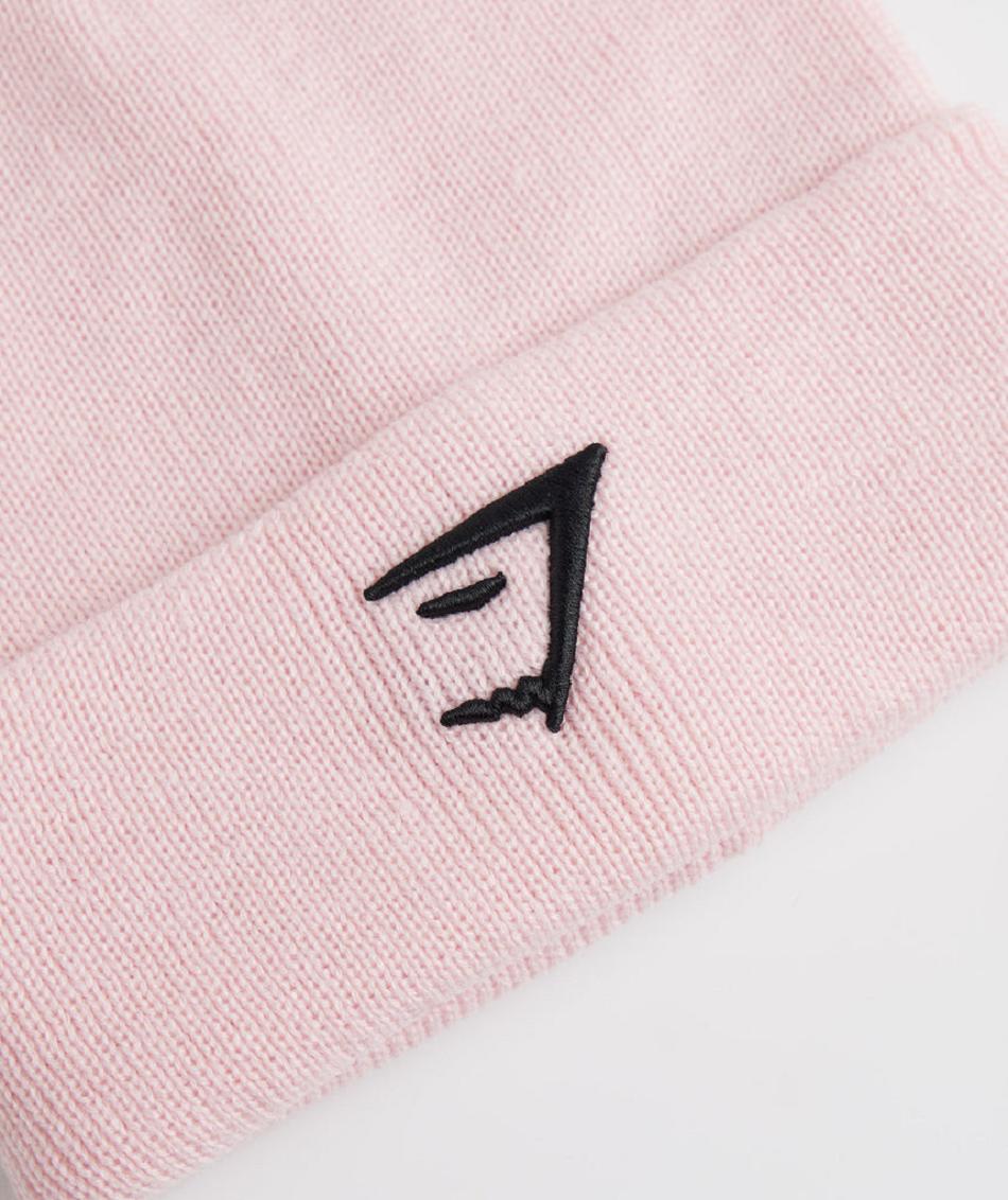 Sombreros Gymshark Sharkhead Beanie Accessories Rosas | CO 4187FDN